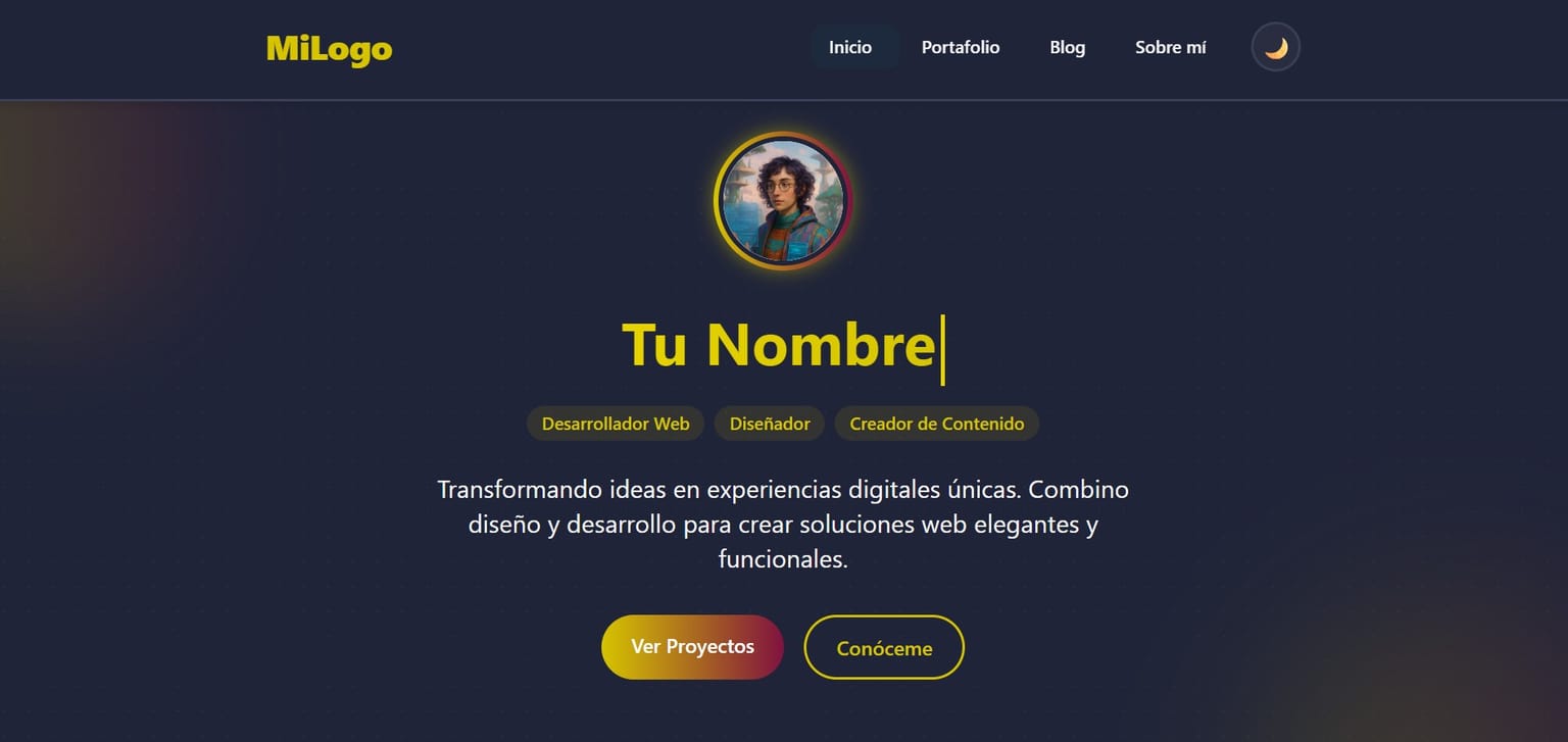 Plantilla Nuxt 3 Portfolio Blog